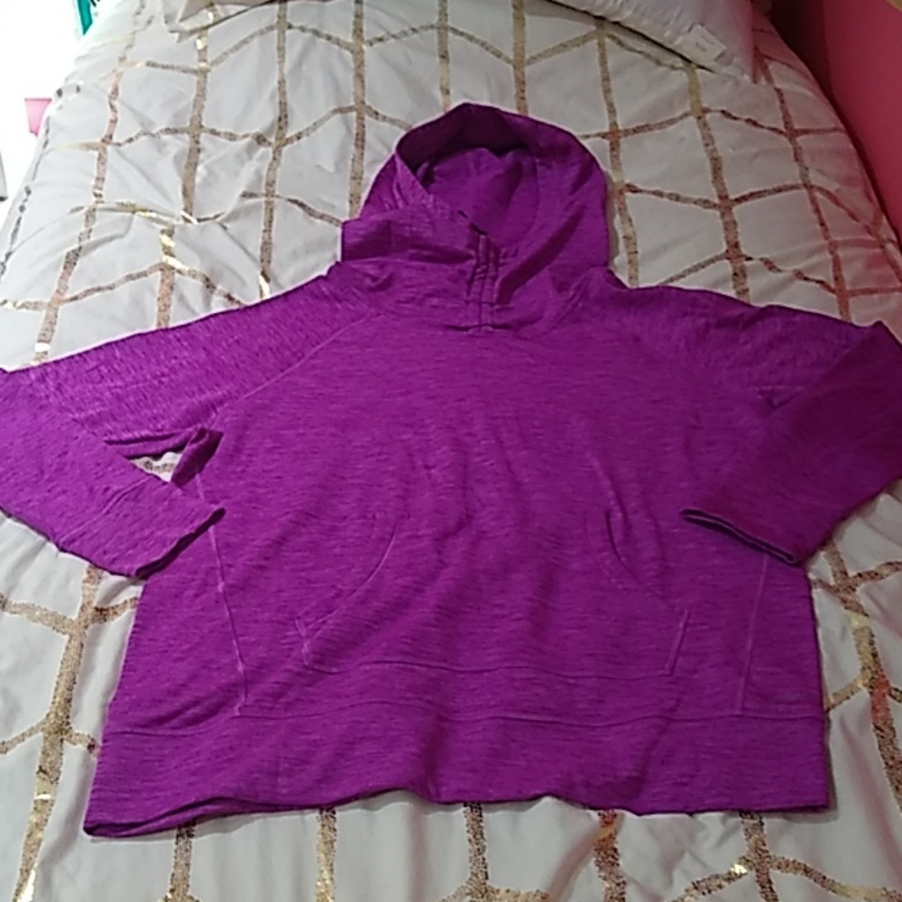 Purple athletic sweatshirt